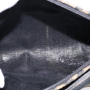 Christian Dior Trotter Canvas Shoulder Bag Navy Gold Auth gh761-12