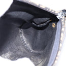 Christian Dior Trotter Canvas Shoulder Bag Navy Gold Auth gh761-17