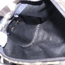 Christian Dior Trotter Canvas Shoulder Bag Navy Gold Auth gh761-18