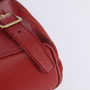 GUCCI Bamboo Backpack Suede Leather Red Gold 003 8030 Auth gh770-9