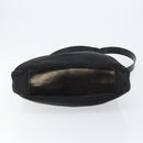 GUCCI Bamboo Hand Bag Nylon 2way Black Silver 001 2404 1577 Auth gh771-11