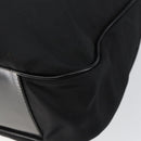 GUCCI Bamboo Hand Bag Nylon 2way Black Silver 001 2404 1577 Auth gh771-12