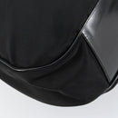 GUCCI Bamboo Hand Bag Nylon 2way Black Silver 001 2404 1577 Auth gh771-13