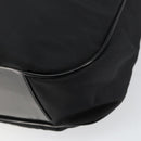 GUCCI Bamboo Hand Bag Nylon 2way Black Silver 001 2404 1577 Auth gh771-14