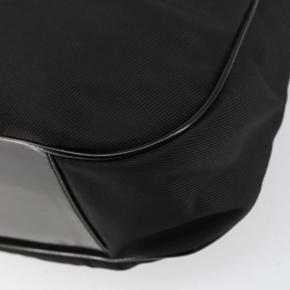 GUCCI Bamboo Hand Bag Nylon 2way Black Silver 001 2404 1577 Auth gh771