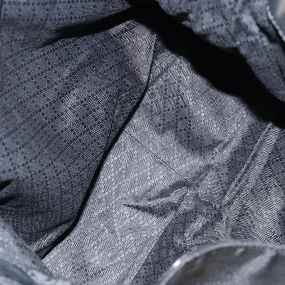 GUCCI Bamboo Hand Bag Nylon 2way Black Silver 001 2404 1577 Auth gh771