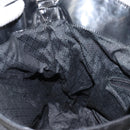 GUCCI Bamboo Hand Bag Nylon 2way Black Silver 001 2404 1577 Auth gh771-18