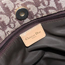 Christian Dior Trotter Canvas Tote Bag Gold Beige Auth gh772-15