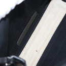 BALENCIAGA Navy Cabas XS Bag Canvas Leather White Black Silver 390346 Auth gh775-11