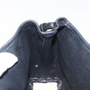 BALENCIAGA Navy Cabas XS Bag Canvas Leather White Black Silver 390346 Auth gh775-22