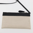 BALENCIAGA Navy Cabas XS Bag Canvas Leather White Black Silver 390346 Auth gh775-24