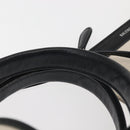 BALENCIAGA Navy Cabas XS Bag Canvas Leather White Black Silver 390346 Auth gh775-14