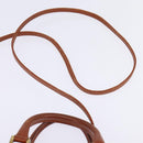 FENDI Pecan Canvas Hand Bag PVC 2way Black Brown Auth gh778-14