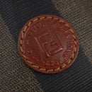 FENDI Pecan Canvas Hand Bag PVC 2way Black Brown Auth gh778-18