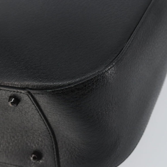 GUCCI Hand Bag Leather Black 002 3754 0459 Auth gh785