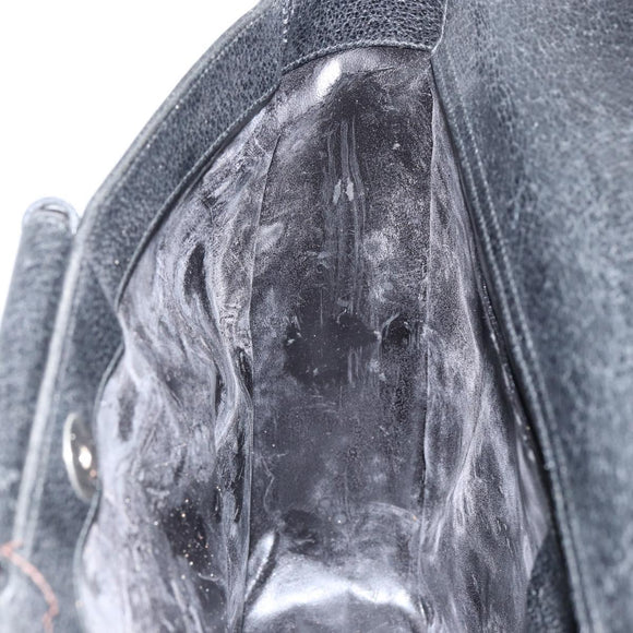 GUCCI Hand Bag Leather Black 002 3754 0459 Auth gh785