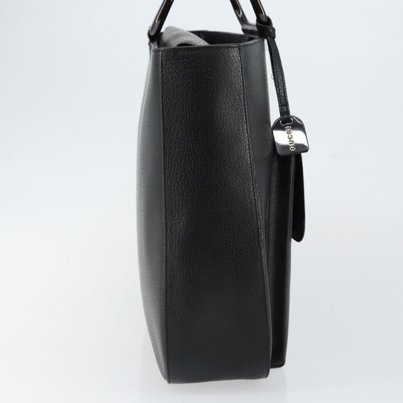 GUCCI Hand Bag Leather Black 002 3754 0459 Auth gh785