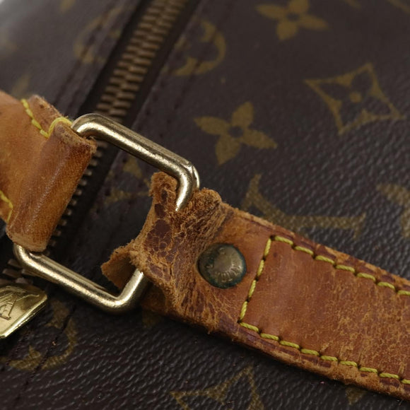 LOUIS VUITTON Monogram Keepall Bandouliere 55 Boston Bag M41414 LV Auth gh792