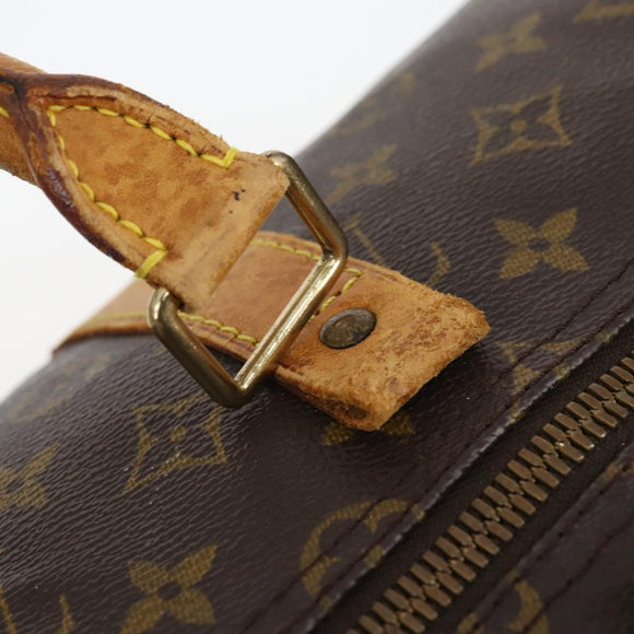 LOUIS VUITTON Monogram Keepall Bandouliere 55 Boston Bag M41414 LV Auth gh792