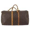 LOUIS VUITTON Monogram Keepall Bandouliere 55 Boston Bag M41414 LV Auth gh792-2