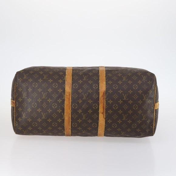 LOUIS VUITTON Monogram Keepall Bandouliere 55 Boston Bag M41414 LV Auth gh792