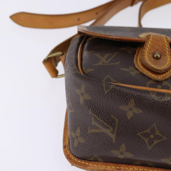 LOUIS VUITTON Monogram Gibeciere PM Shoulder Bag M42248 LV Auth gh796