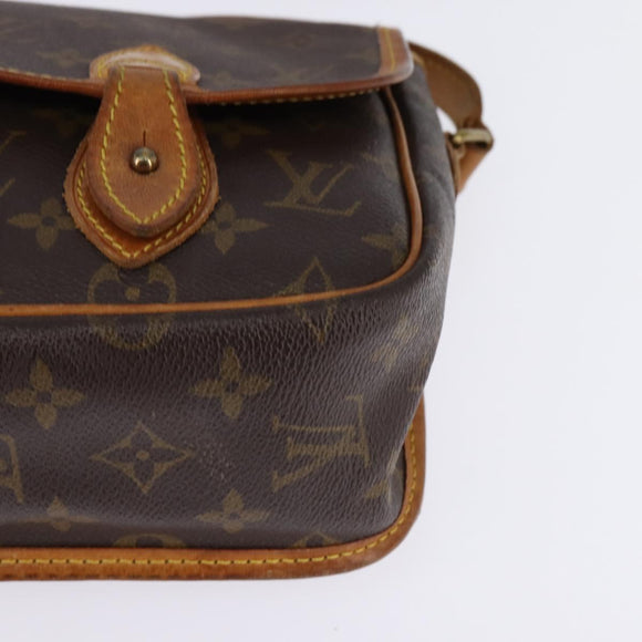 LOUIS VUITTON Monogram Gibeciere PM Shoulder Bag M42248 LV Auth gh796