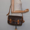 LOUIS VUITTON Monogram Gibeciere PM Shoulder Bag M42248 LV Auth gh796-21