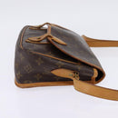 LOUIS VUITTON Monogram Gibeciere PM Shoulder Bag M42248 LV Auth gh796-4