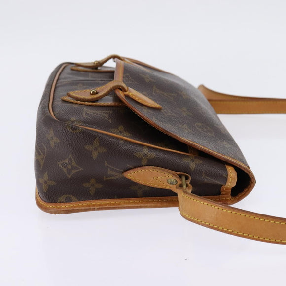 LOUIS VUITTON Monogram Gibeciere PM Shoulder Bag M42248 LV Auth gh796