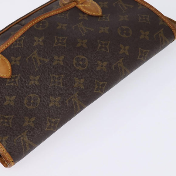 LOUIS VUITTON Monogram Gibeciere PM Shoulder Bag M42248 LV Auth gh796
