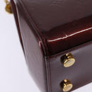 LOUIS VUITTON Vernis Blair MM Hand Bag 2way Rouge Favist M91690 LV Auth gh797-17