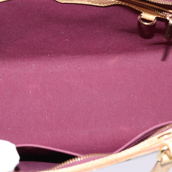 LOUIS VUITTON Vernis Blair MM Hand Bag 2way Rouge Favist M91690 LV Auth gh797