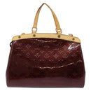 LOUIS VUITTON Vernis Blair MM Hand Bag 2way Rouge Favist M91690 LV Auth gh797-13