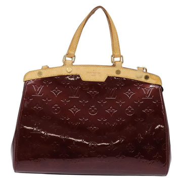 LOUIS VUITTON Vernis Blair MM Hand Bag 2way Rouge Favist M91690 LV Auth gh797 - 0
