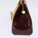 LOUIS VUITTON Vernis Blair MM Hand Bag 2way Rouge Favist M91690 LV Auth gh797-4