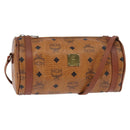 MCM Logogram Vicetos Shoulder Bag PVC Leather Brown Auth gh801-1