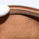 MCM Logogram Vicetos Shoulder Bag PVC Leather Brown Auth gh801-10