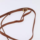 MCM Logogram Vicetos Shoulder Bag PVC Leather Brown Auth gh801-8