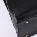 GUCCI Bamboo Hand Bag Leather Outlet Gold Black 002 8260 Auth gh808-10