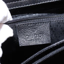 GUCCI Bamboo Hand Bag Leather Outlet Gold Black 002 8260 Auth gh808-14