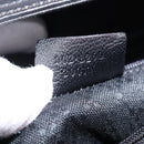 GUCCI Bamboo Hand Bag Leather Outlet Gold Black 002 8260 Auth gh808-20