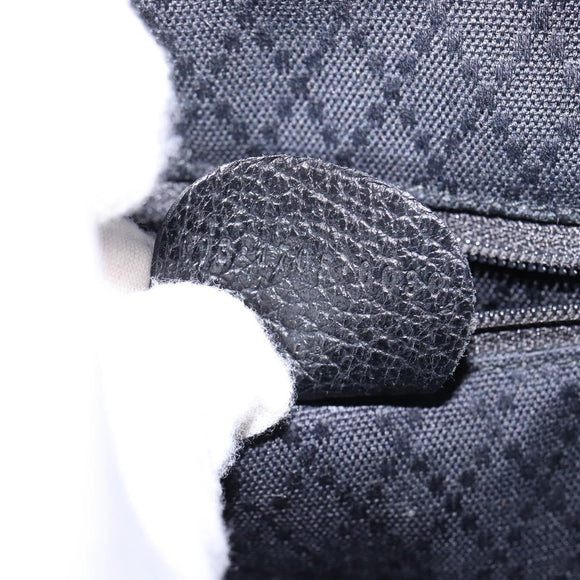 GUCCI Bamboo Backpack Suede Leather Black Gold 003 1705 0030 Auth gh811