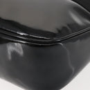Salvatore Ferragamo Vala Shoulder Bag Enamel Black Gold Auth gh815-15