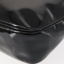 Salvatore Ferragamo Vala Shoulder Bag Enamel Black Gold Auth gh815-17