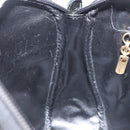 Salvatore Ferragamo Vala Shoulder Bag Enamel Black Gold Auth gh815-19