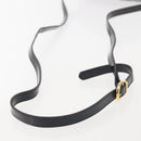 Salvatore Ferragamo Vala Shoulder Bag Enamel Black Gold Auth gh815-7