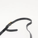 Salvatore Ferragamo Vala Shoulder Bag Enamel Black Gold Auth gh815-14