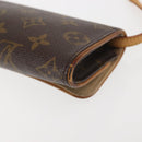 LOUIS VUITTON Monogram Pochette Twin PM Shoulder Bag M51854 LV Auth gh816-17