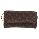 LOUIS VUITTON Monogram Pochette Twin PM Shoulder Bag M51854 LV Auth gh816-13